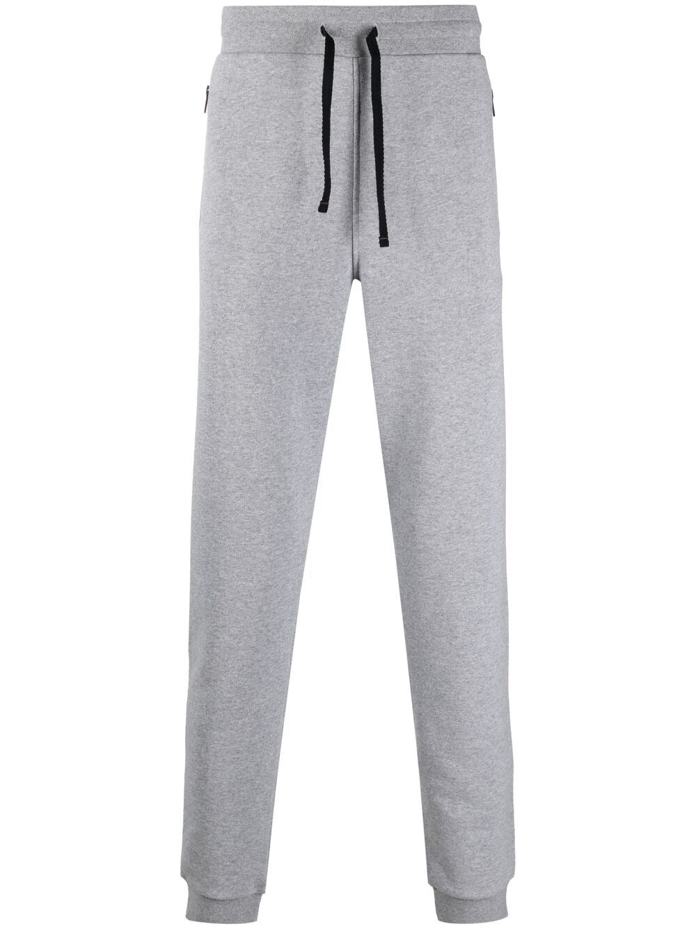 Fay Rubber Logo Trackpants In Grey