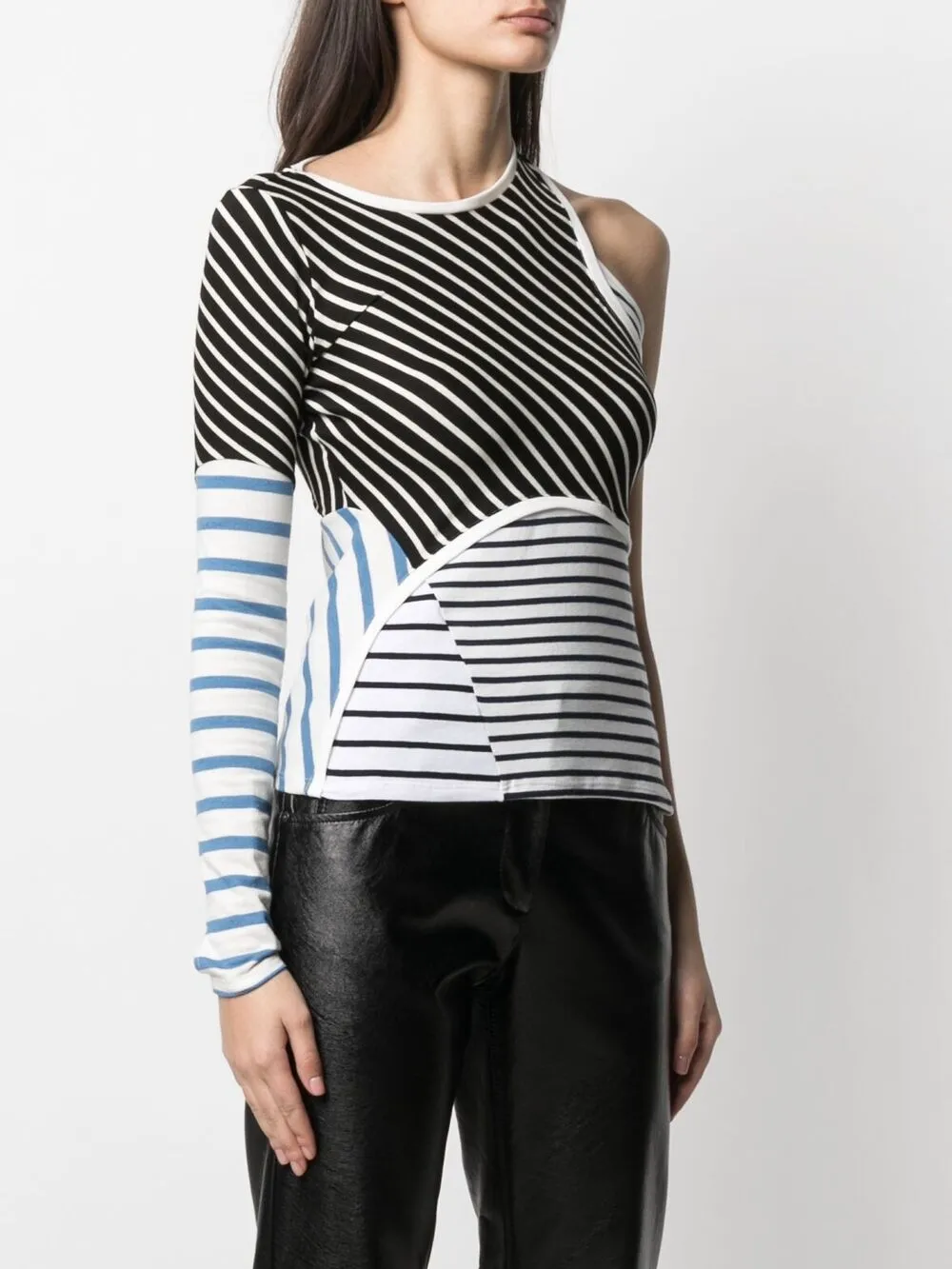 фото Marine serre полосатый топ из джерси