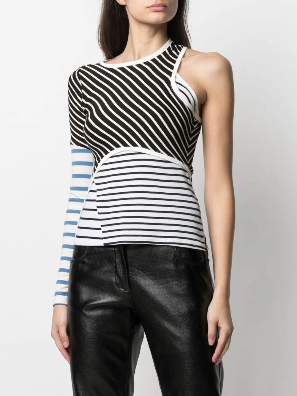 фото Marine serre полосатый топ из джерси
