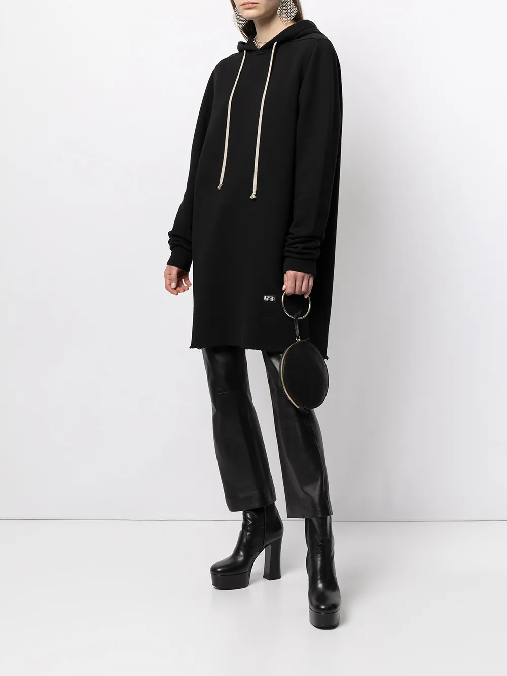 фото Rick owens drkshdw худи оверсайз с кулиской