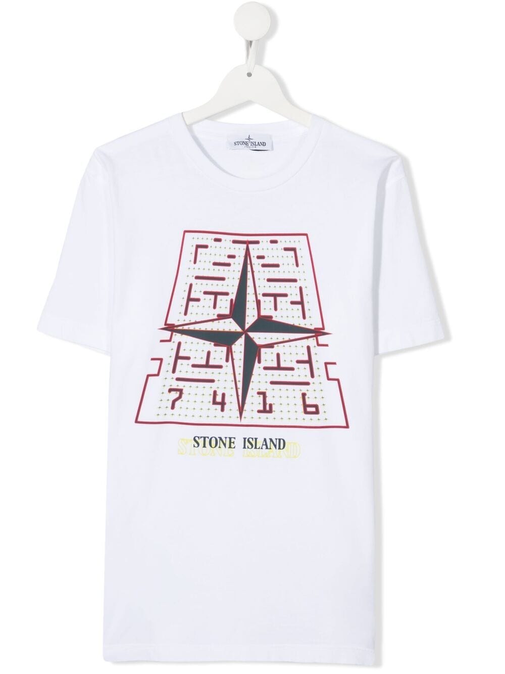 Stone Island Junior Teen Graphic-print T-shirt In White