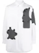 Image 1 of Yohji Yamamoto abstract button patch-detail shirt
