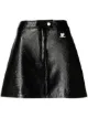 Image 1 of Courrèges logo patch A-line skirt
