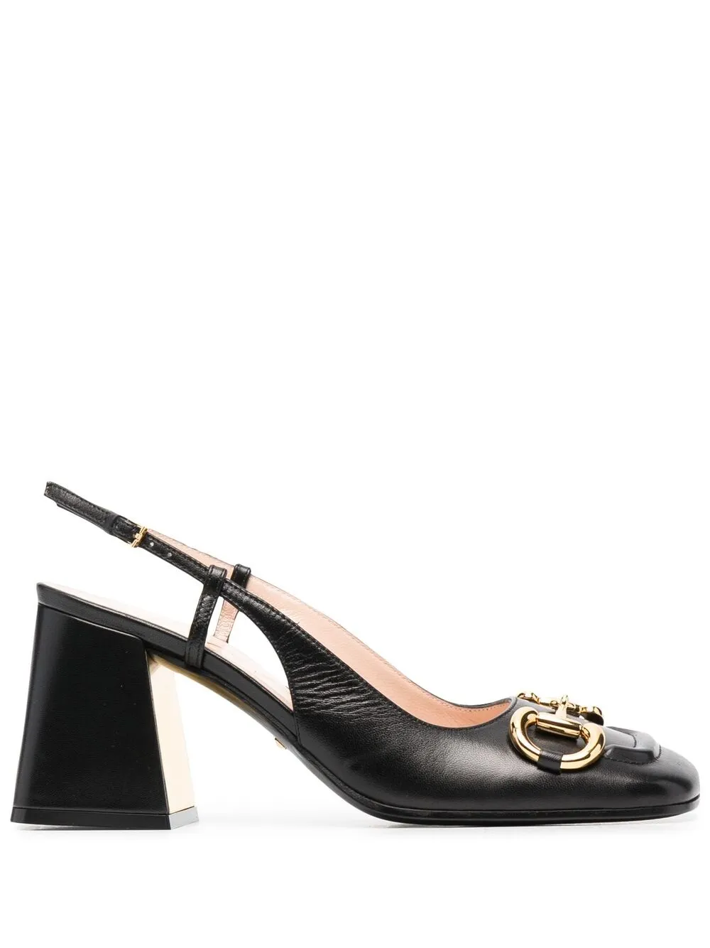 GUCCI HORSEBIT MID-HEEL SLINGBACK PUMPS
