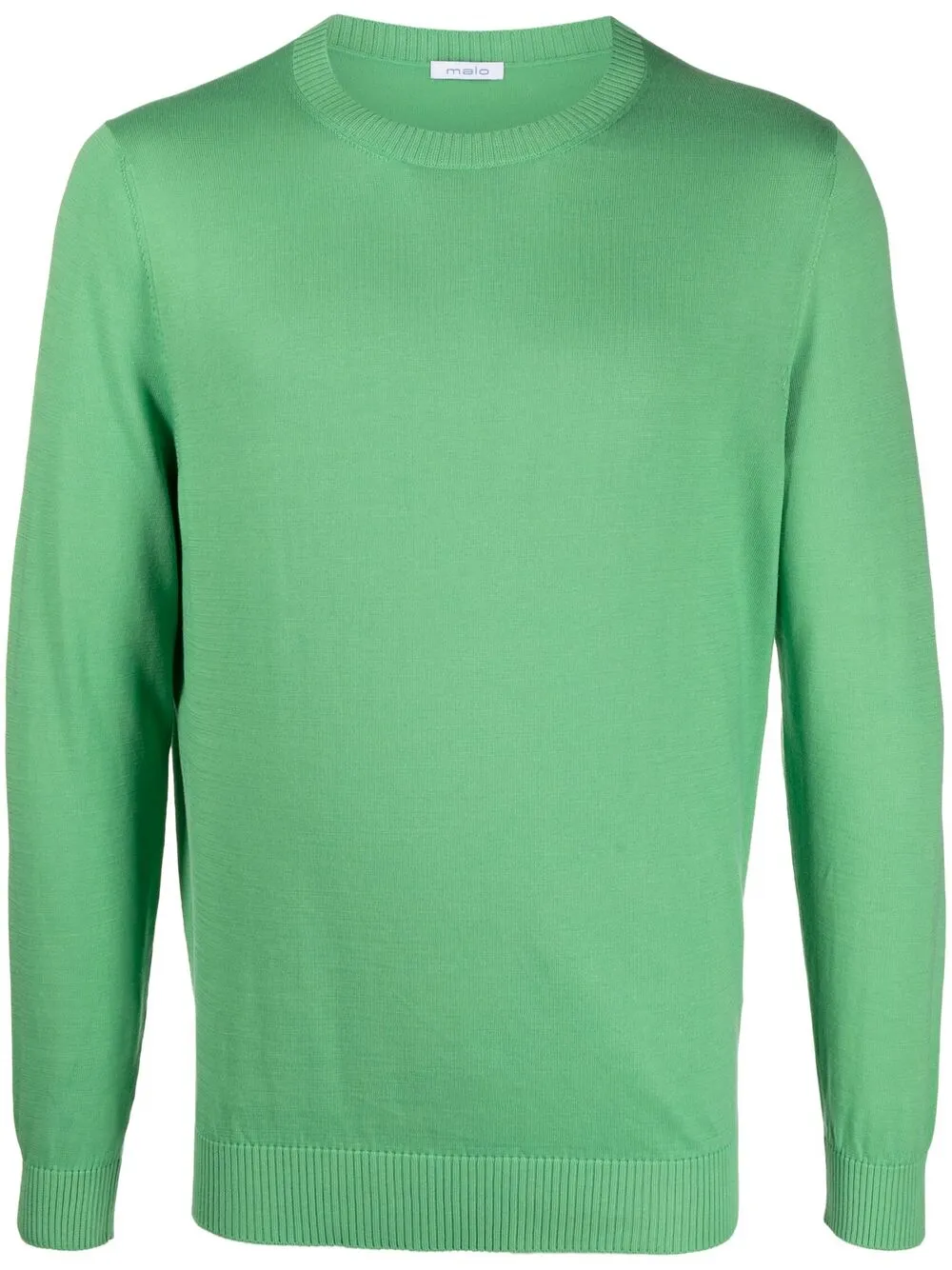 

Malo crewneck cotton jumper - Green