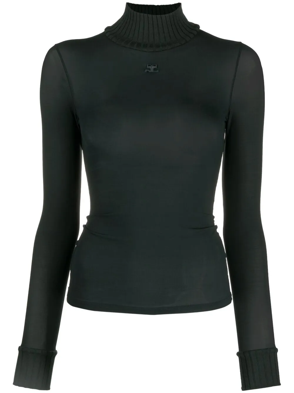 

Courrèges suéter con logo estampado - Verde