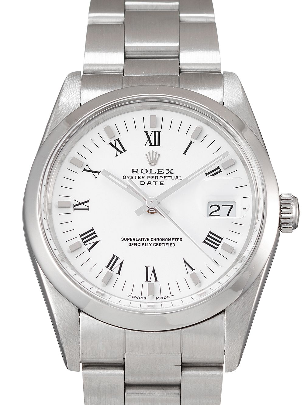 фото Rolex наручные часы oyster perpetual date 34 мм 1987-го года