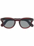 Oliver Peoples marble-effect sunglasses - Red