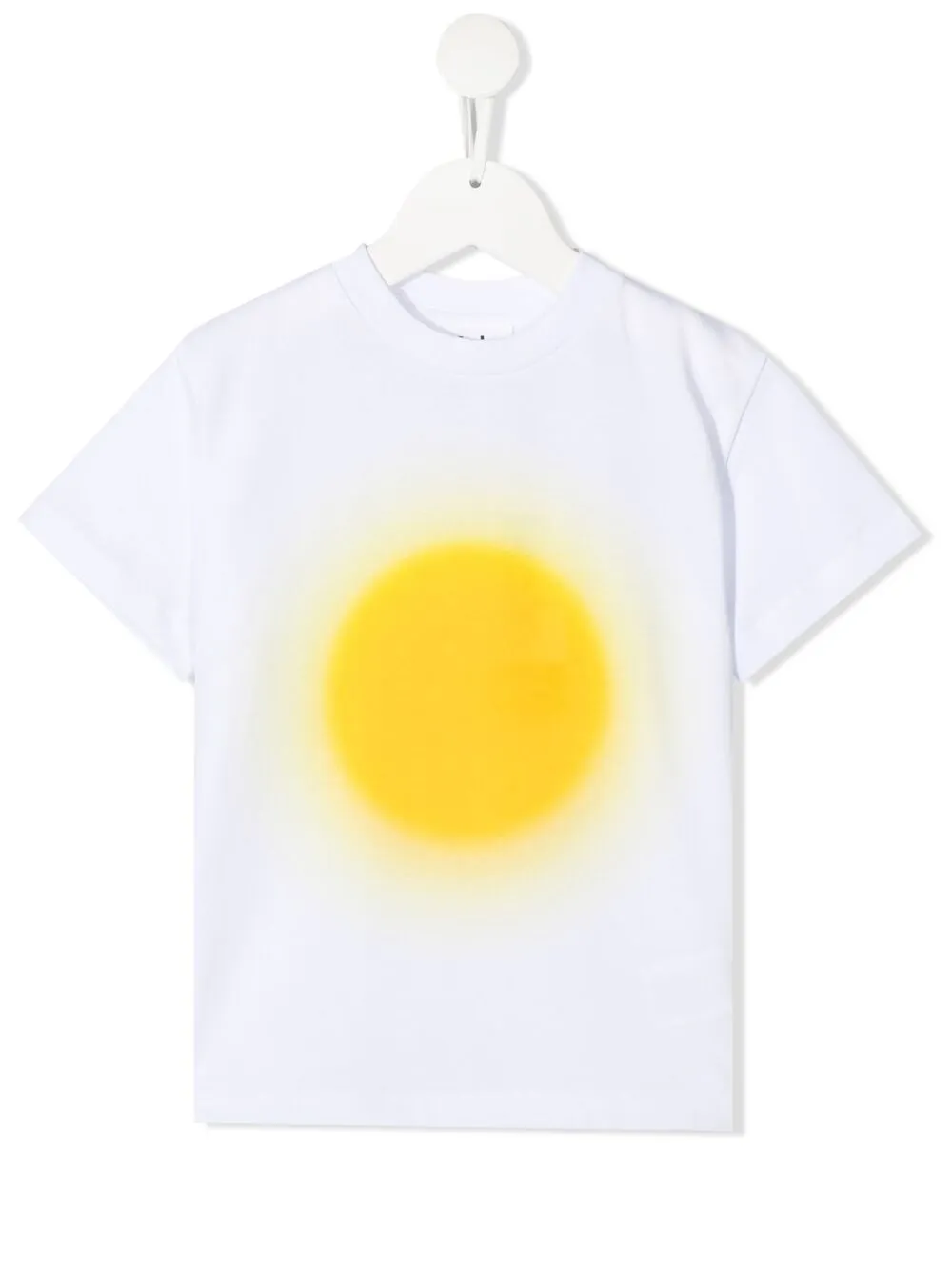 Molo Kids' Sun-print Short-sleeved T-shirt In White