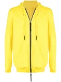 11 By Boris Bidjan Saberi Z2B neck-warmer zip-up hoodie - Yellow