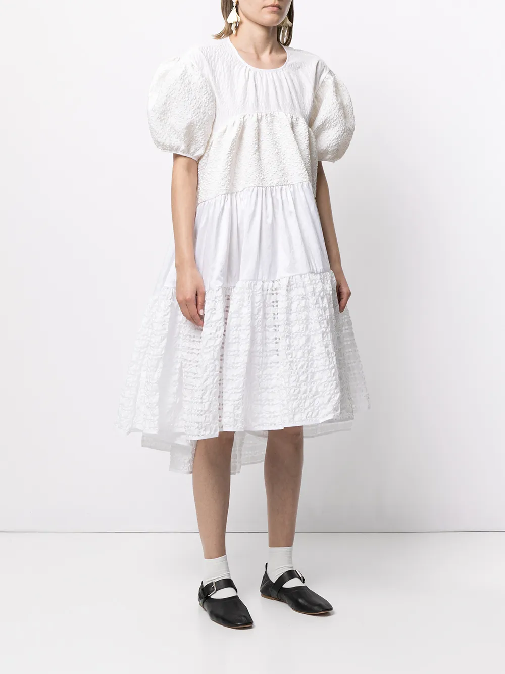 Cecilie Bahnsen Esme Tiered Smock Dress - Farfetch