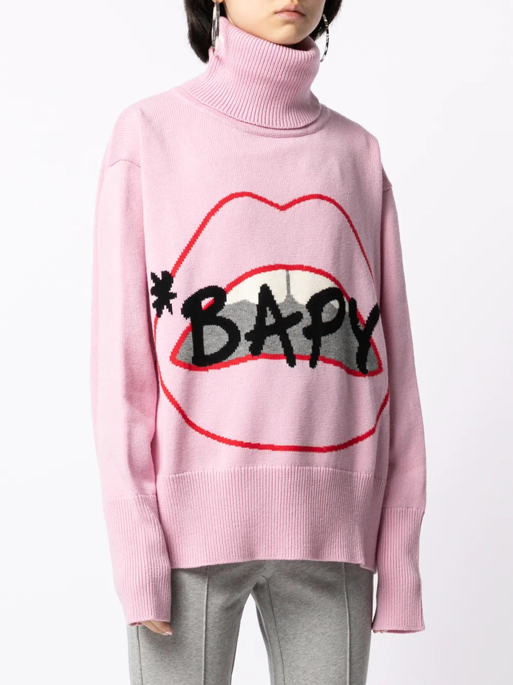 x Markus Lupfer Lips roll-neck Jumper 