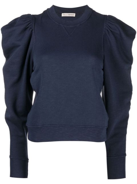 ulla johnson puff sleeve sweatshirt