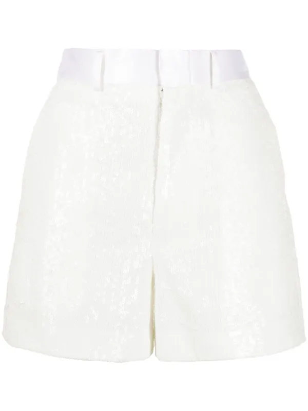 high waisted sequin shorts