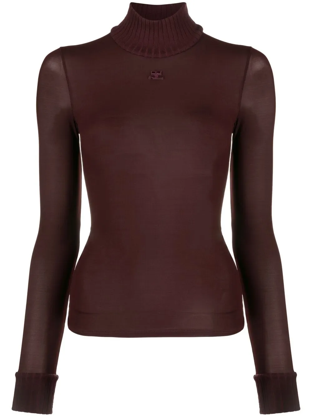 

Courrèges logo print jumper - Red
