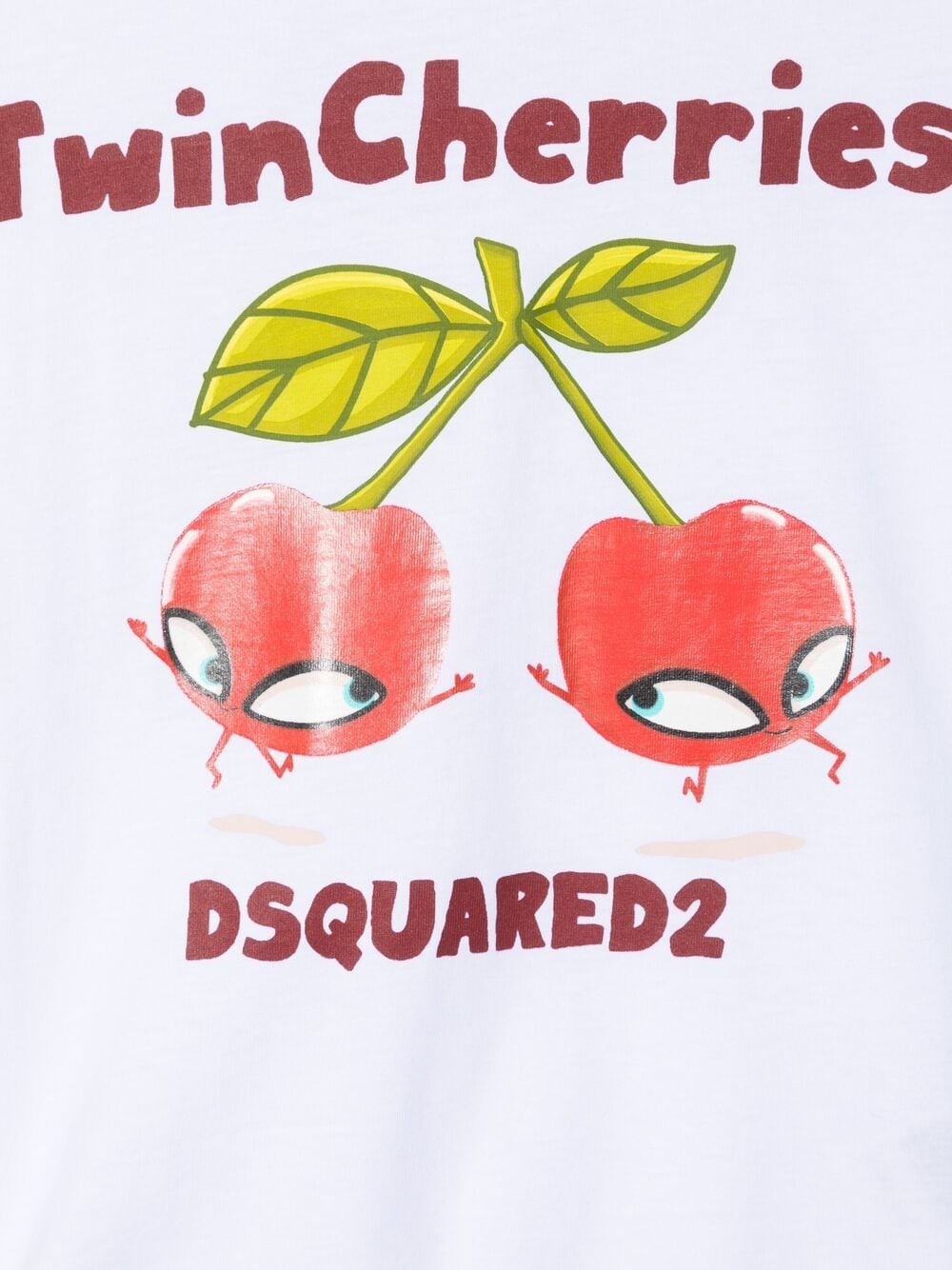 фото Dsquared2 kids футболка с принтом twin cherries