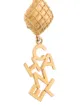 Chanel Pre-Owned 1990s logo dangling clip-on earrings