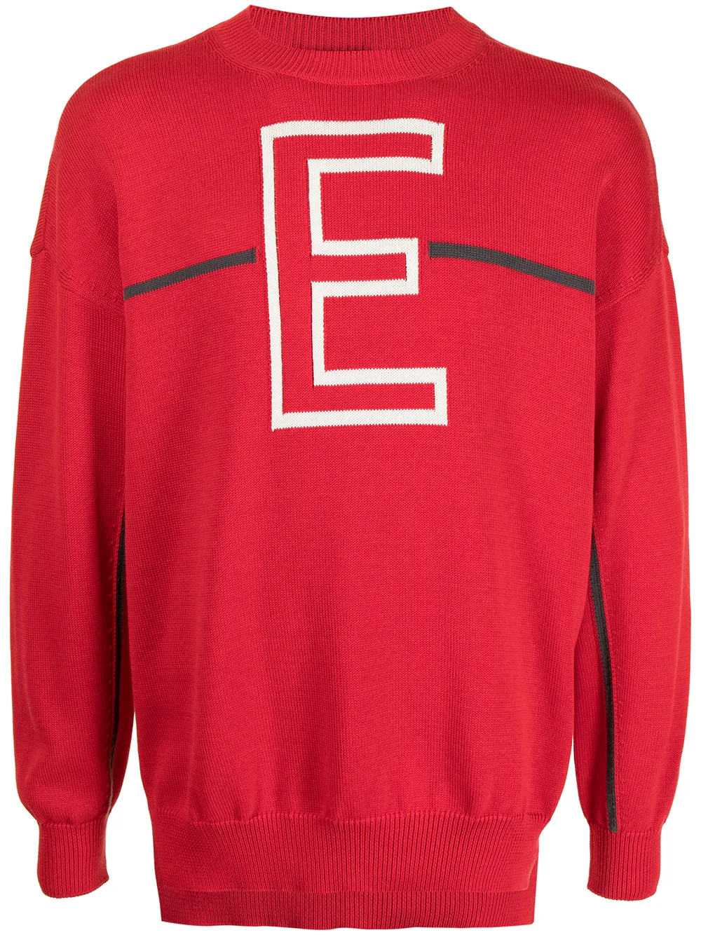 

Emporio Armani suéter con motivo estampado - Rojo