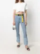 الصورة 2 من Off-White جينز بقصة مستقيمة وخصر عالي