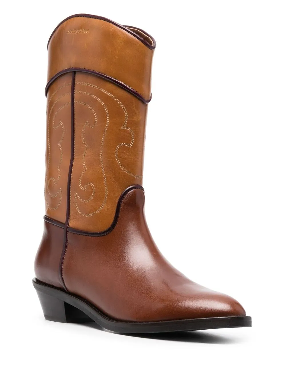 Imagen 2 de See by Chloé botas estilo western slip-on