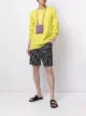 Image 2 of Emporio Armani abstract-print deck shorts