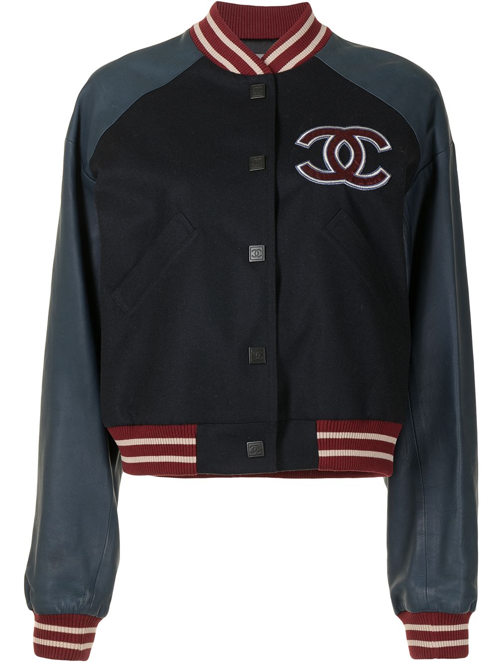Chanel Pre-Owned куртка-бомбер Sports Letterman Baseball 04PP23442W03353B2554 фото