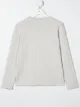 Image 2 of Brunello Cucinelli Kids logo-patch round neck jumper