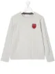 Image 1 of Brunello Cucinelli Kids logo-patch round neck jumper