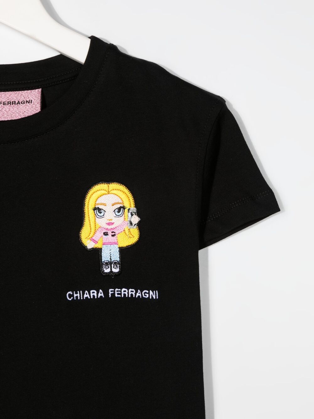 фото Chiara ferragni футболка с нашивкой chiara