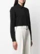 THE ANDAMANE cropped button-down shirt