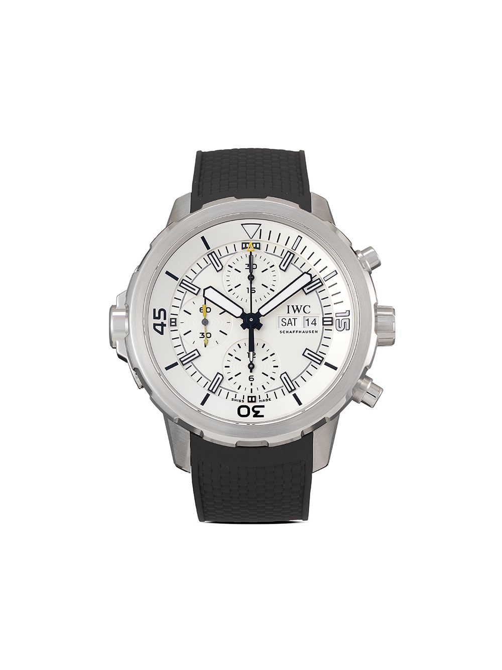 IWC Schaffhausen 2014 pre-owned Aquatimer Chronograph 44mm - Farfetch