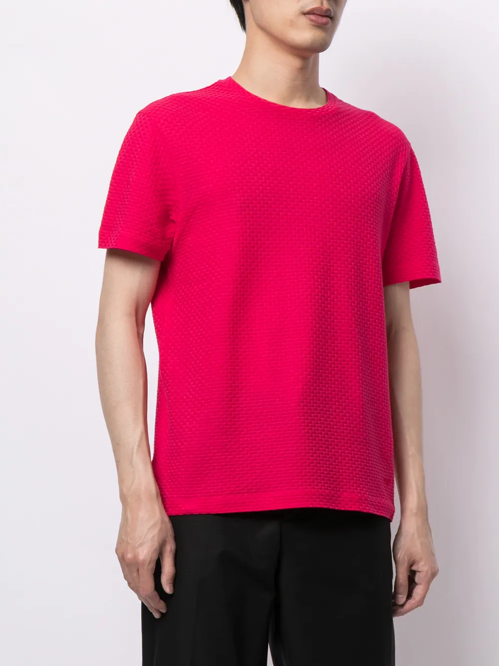 фото Emporio armani фактурная футболка с круглым вырезом