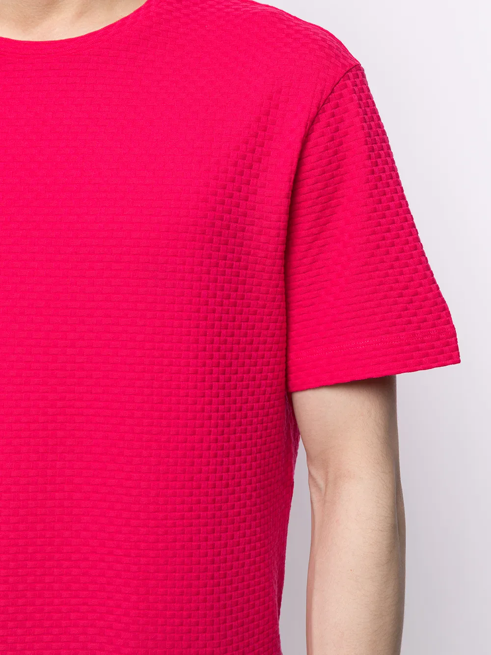 фото Emporio armani фактурная футболка с круглым вырезом