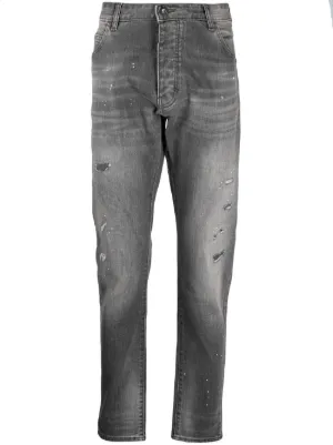 men's black armani jeans regular fit