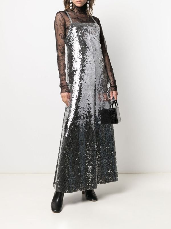 Junya Watanabe metallic-effect Sequinned Maxi Dress - Farfetch
