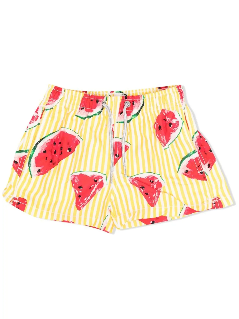 

MC2 Saint Barth Kids shorts de playa con estampado de sandías - Amarillo