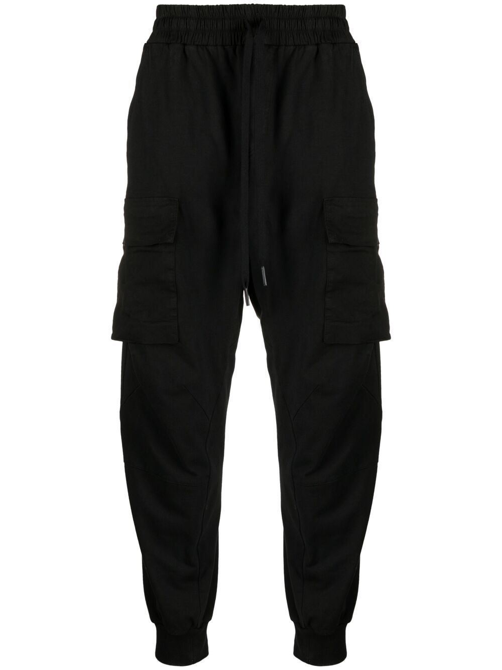 Andrea Ya'aqov Cargo Effect Track Trousers In 黑色