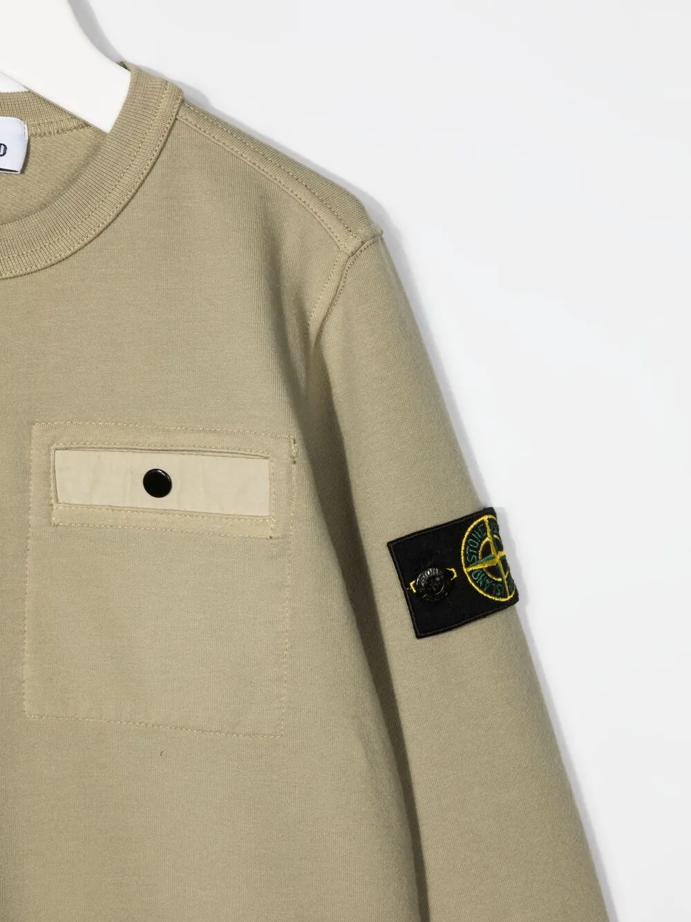 фото Stone island junior толстовка с нашивкой-логотипом