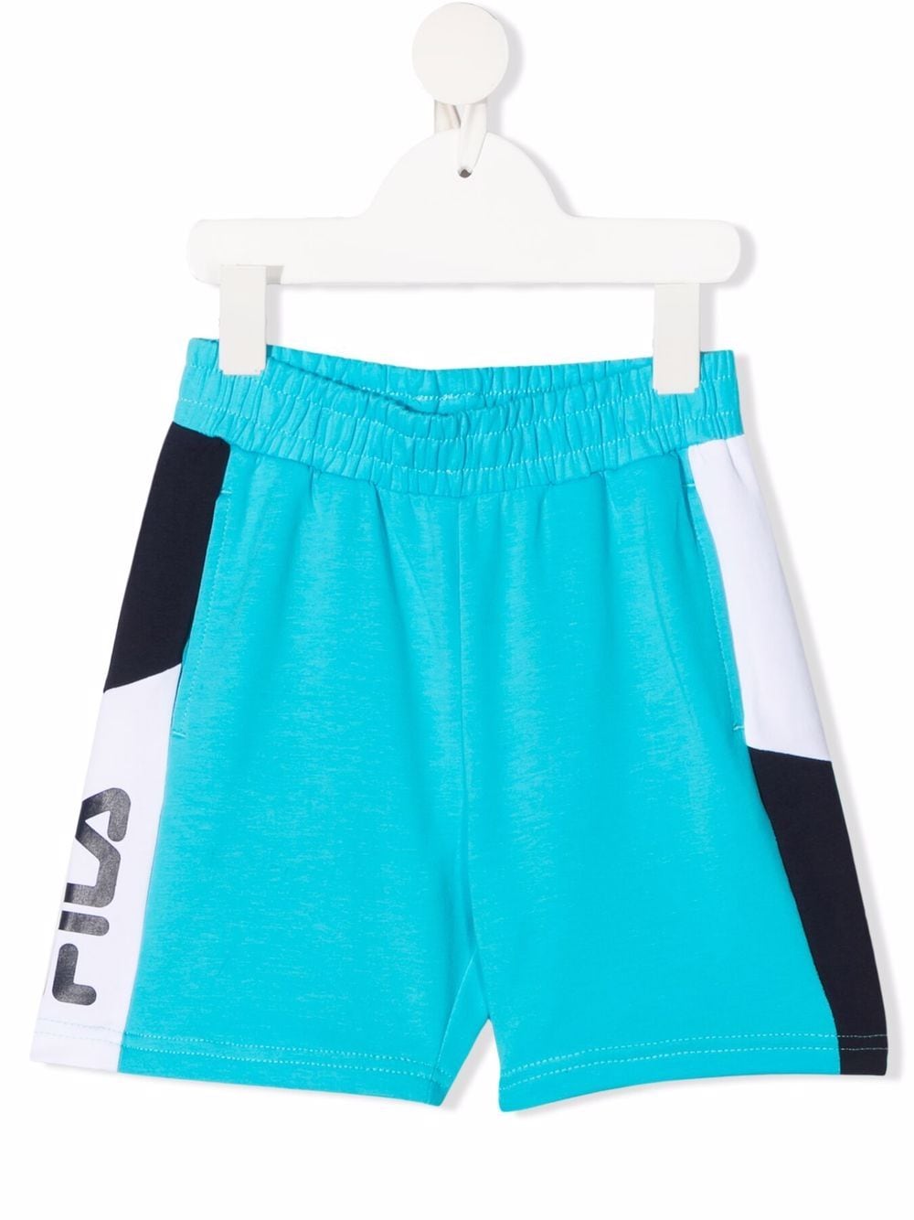 Fila Kids' Side Logo-print Shorts In Blue