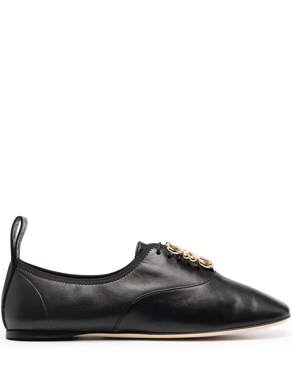 LOEWE Ballerinas mit Logo-Schild - Schwarz