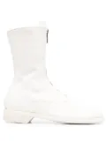 Guidi 310 zip-up ankle boots - White