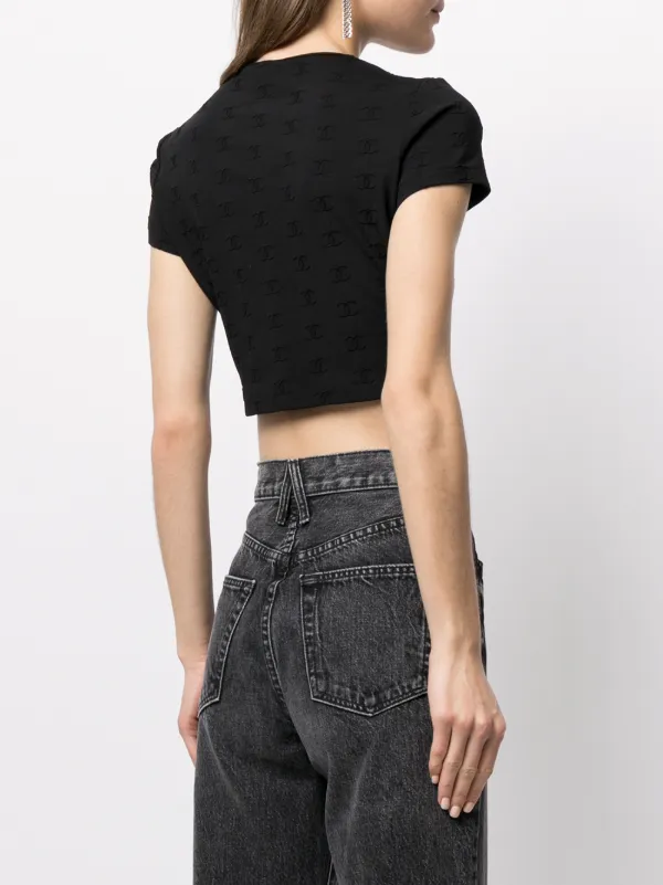 CHANEL 97P ヴィンテージ ココマーク クロップドTシャツ 中古・古着通販】CHANEL (シャネル) ココマークヴィンテージ