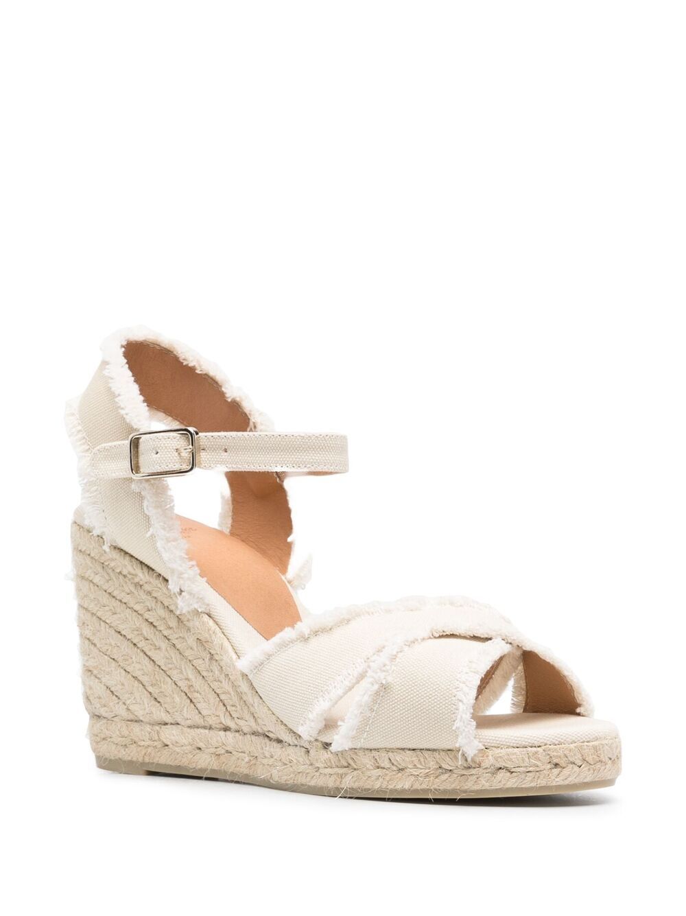 Castañer frayed-edge wedge-sole Espadrilles - Farfetch