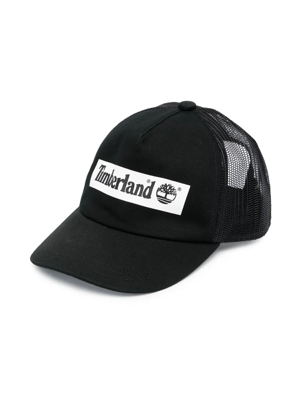 Timberland Kids Baseballkappe mit Logo-Print - Schwarz