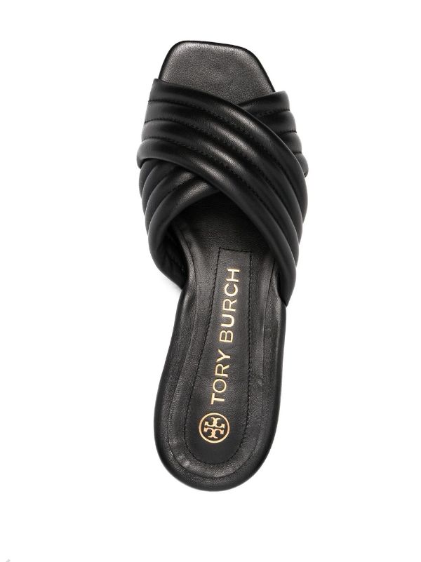 Shop Tory Burch Kira quilted leather slides with Express Delivery -  WakeorthoShops