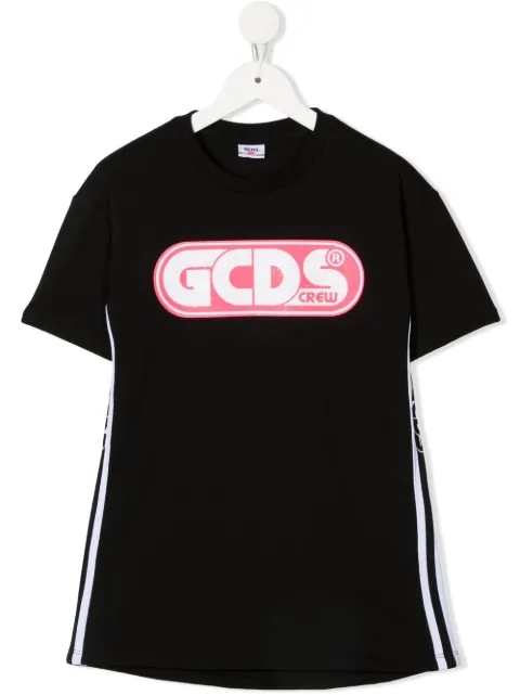 Gcds Kids vestido estilo playera con logo
