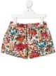 Image 1 of Mc2 Saint Barth Kids mix print swim shorts