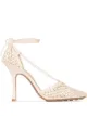 Image 1 of Bottega Veneta Stretch 90mm mesh-panel sandals