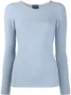 Image 1 of Giorgio Armani ribbed-knit long-sleeved sweater