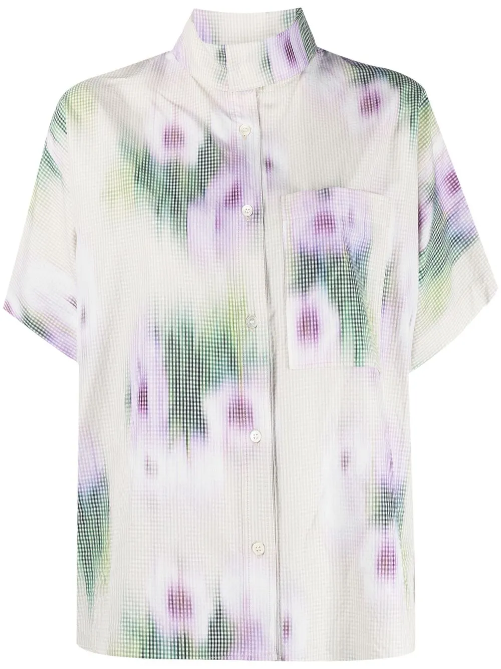 фото Kenzo рубашка с короткими рукавами и абстрактным принтом